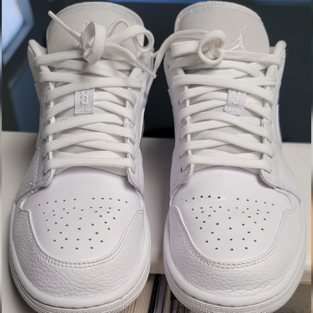 Jordan 1 low white/white
